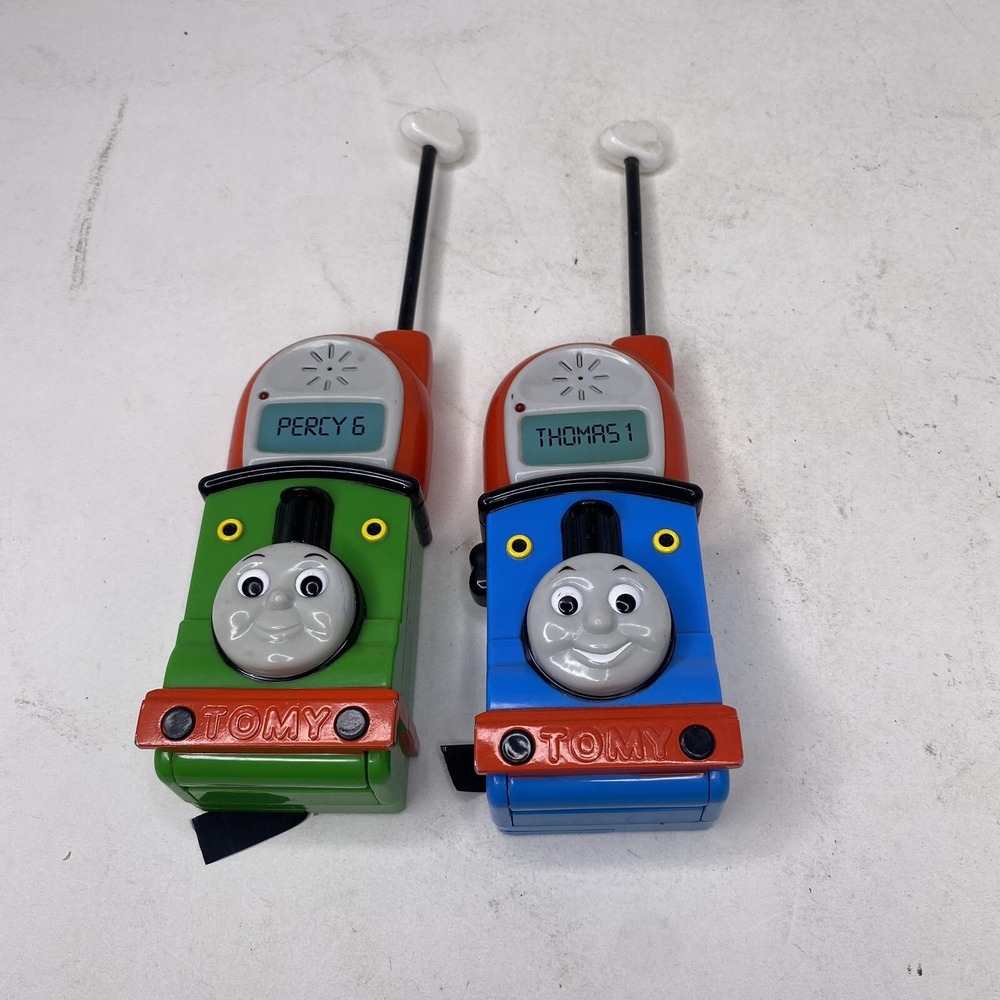Thomas & Percy Walkie Talkies TOMY 2001 Gallane Vintage Tested Kids Toy Thomas t
